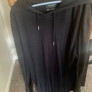 Mens pac sun long sleeve with hood and pockets